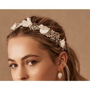 Anthropologie 'Gaios Quinette Halo' Swarovski Crystal Pearl Embellished Floral